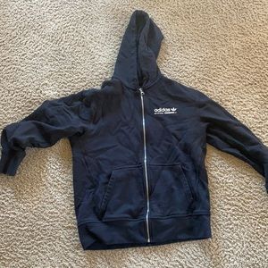 Adidas. Black zip up hoodie. Men’s small. Like new.